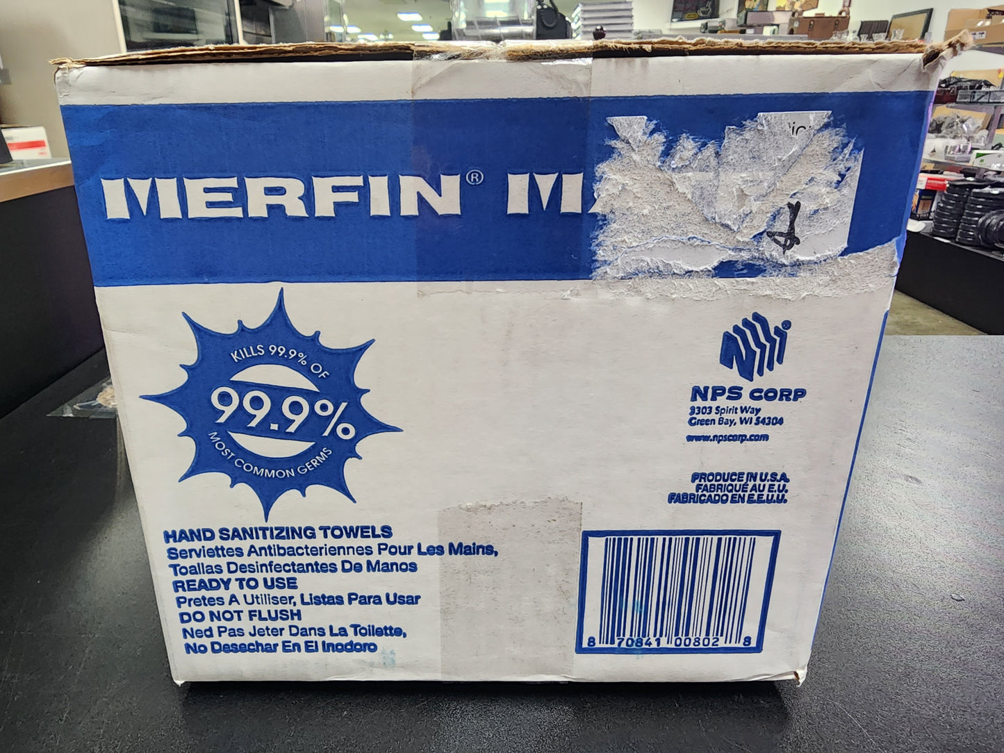 New Case Merfin Mates Pre-Moistened Hand Wipes for Center Pull Dispenser 2 Rolls