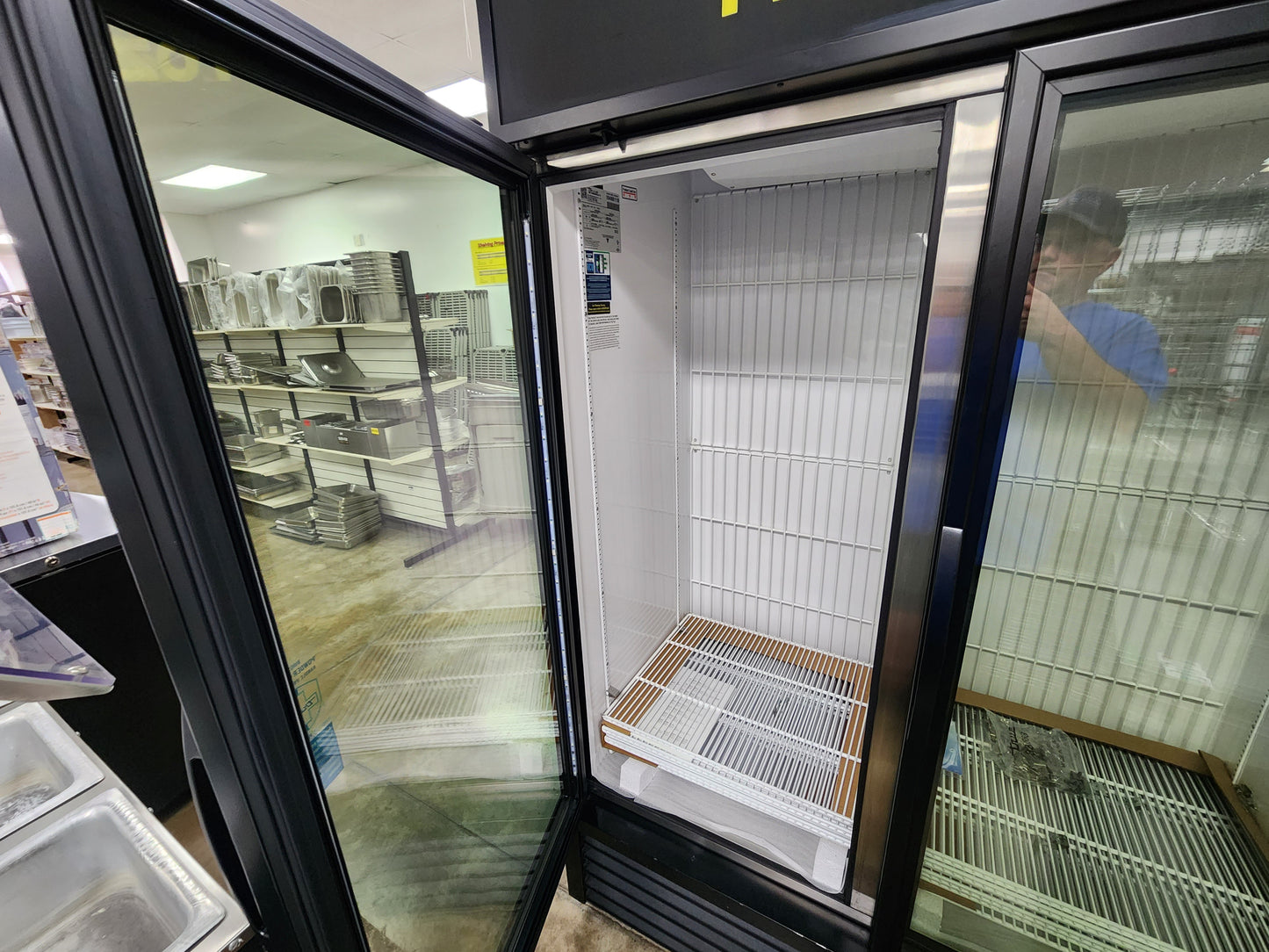 True GDM-49F 2022 Glass 2-Door Reach-In Merchandising Freezer - 10380717