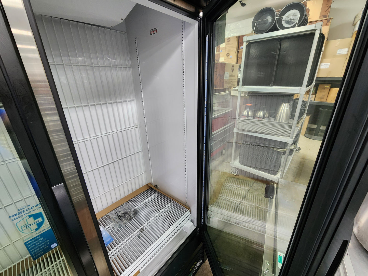 True GDM-49F 2022 Glass 2-Door Reach-In Merchandising Freezer - 10380717