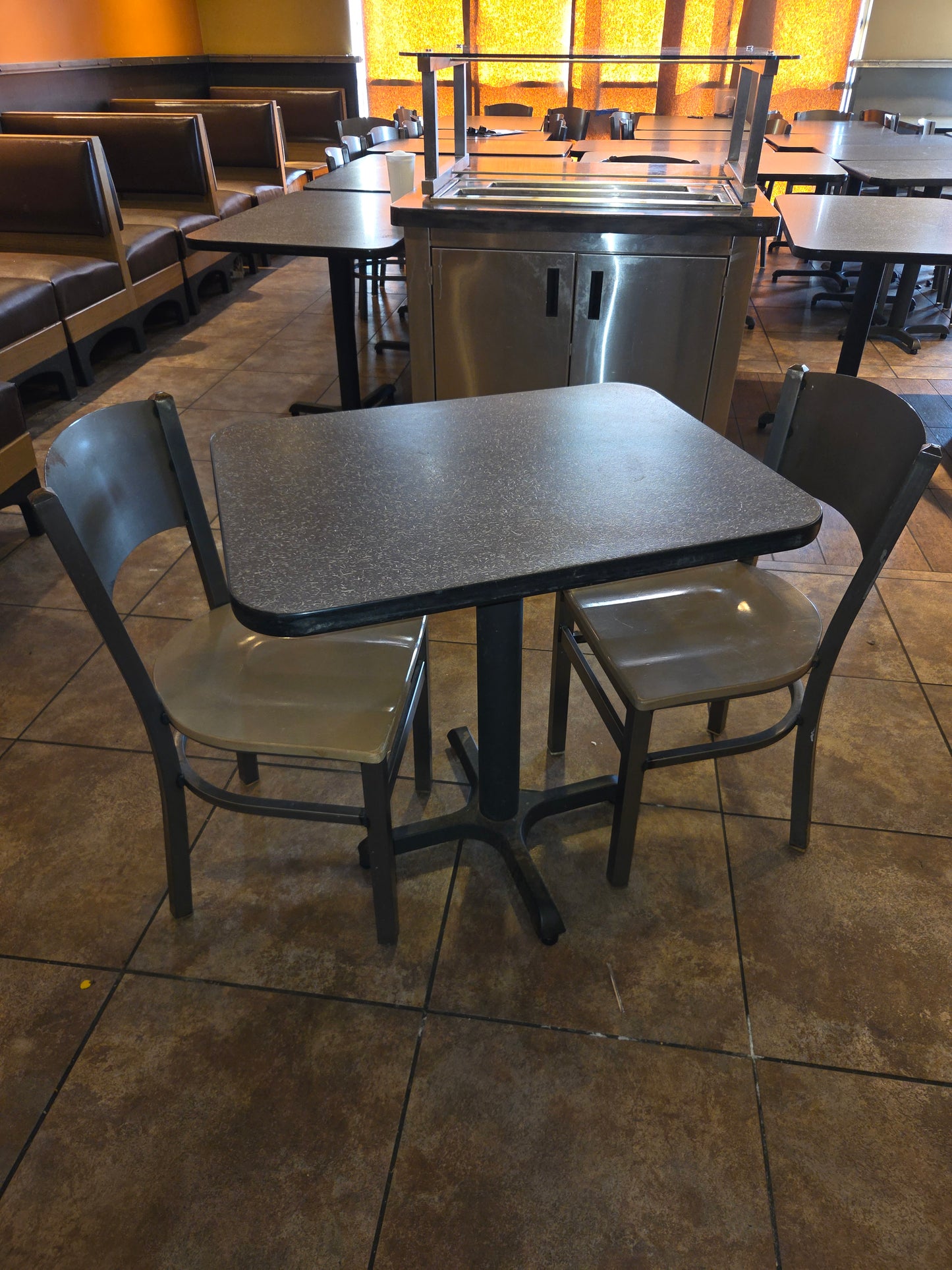 Used Complete Restaurant Seating for 125 Tables Chairs Booths - JD