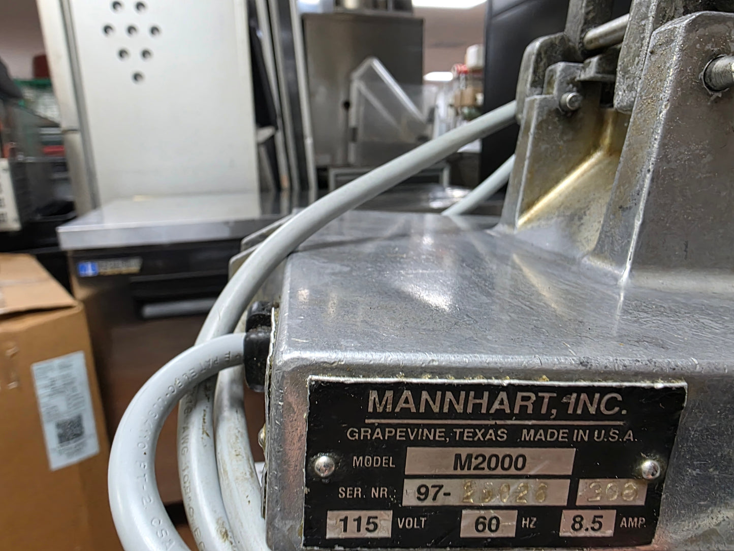 Used Mannhart M2000 Electric Slicer Shredder Food Processor w/Discs 120V - JD