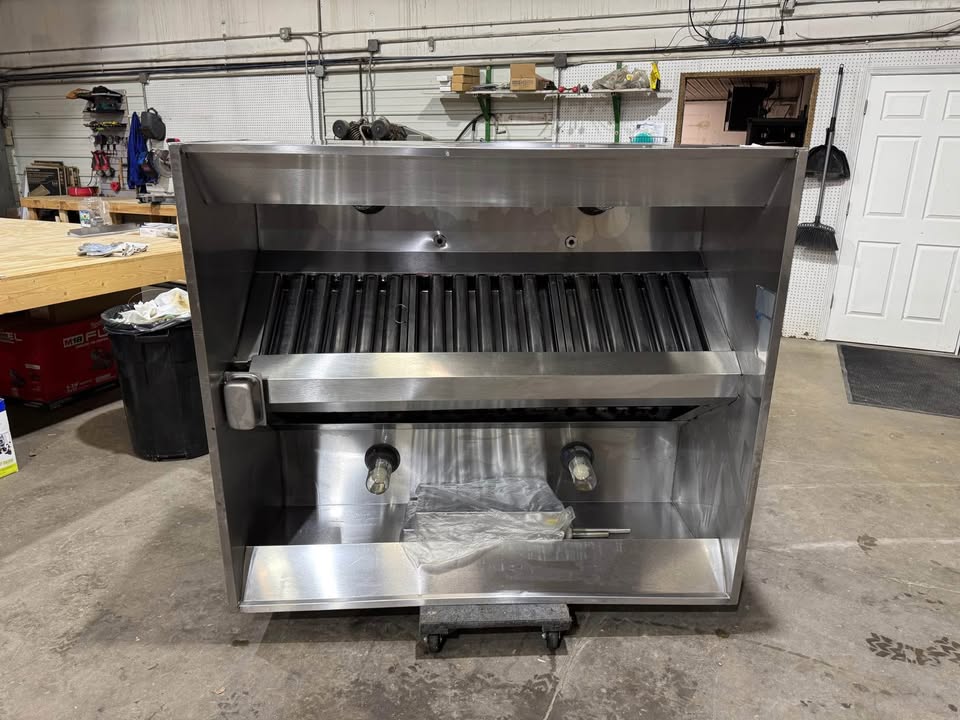 Used CaptiveAire 62” Island style Stainless Exhaust Hood only