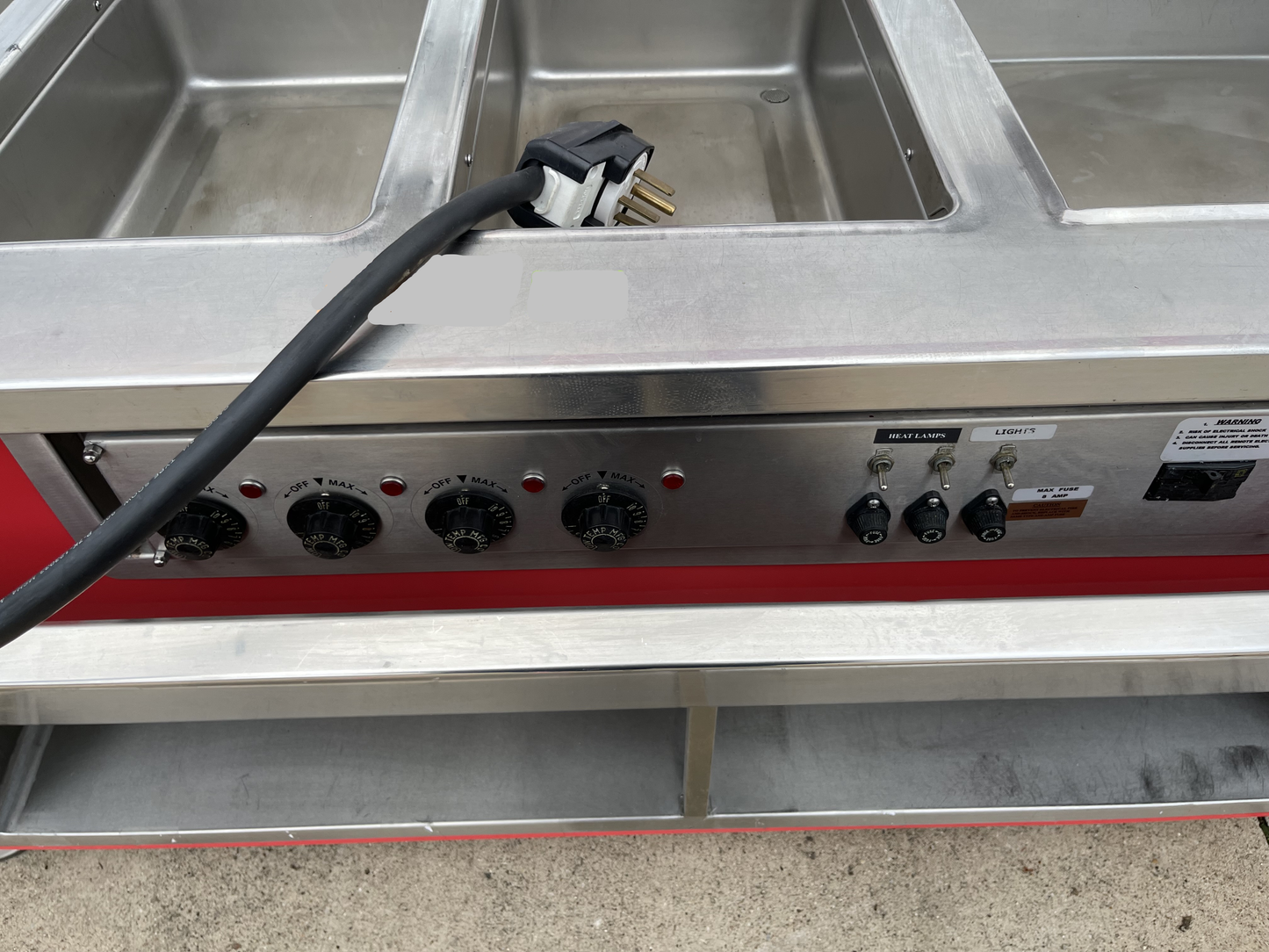 Used ColorPoint 74" Commercial Buffet 4 Open Well Steam Table Heated 220V