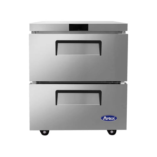 New Atosa MGF8415GR 27'' Two-Drawer Undercounter Refrigerator