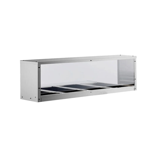 New Atosa MROS-4ST Overshelf/Sneezeguard for 4-Well Steam Table