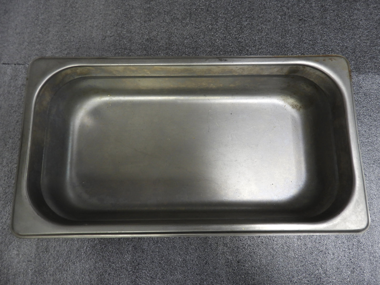 Used Choice 1/3 size stainless steel steam table pan 12-3/4x7x 2-1/2 C IP