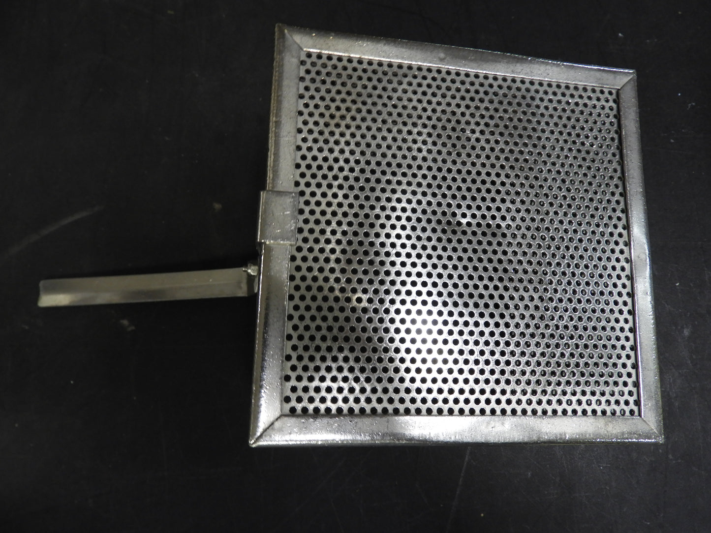 Used 6"x6"x5.25" square Stainless Mesh Frying Basket C IP