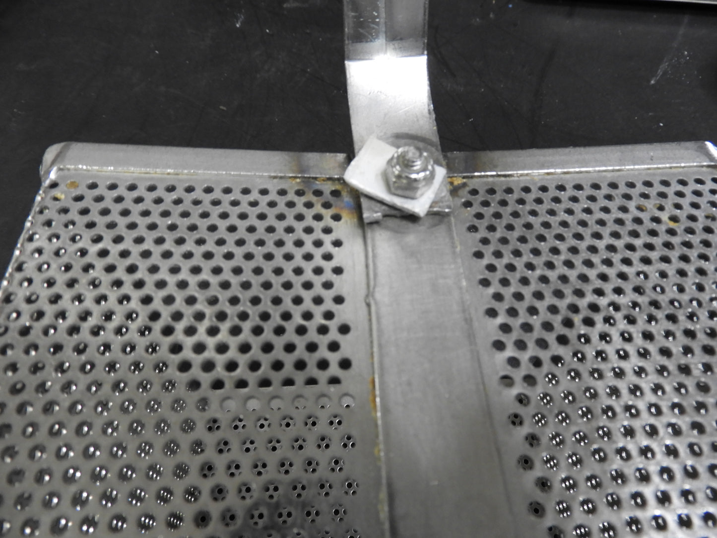 Used 6"x6"x5.25" square Stainless Mesh Frying Basket C IP