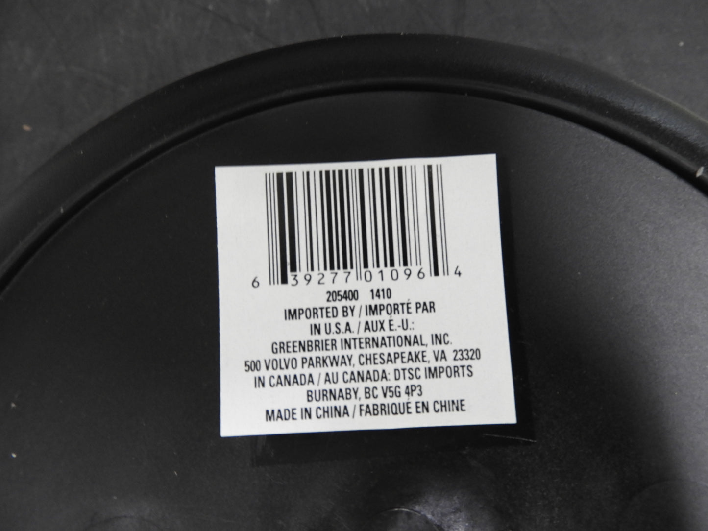 Used Black Plastic Utility Buckets with Handles, 9-qt. C IP