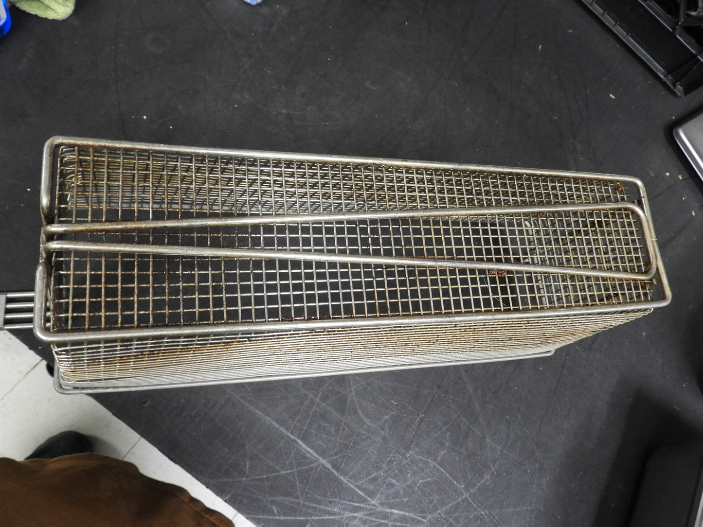Used 17"x5.5"x6" Stainless Steel Deep Fryer Basket