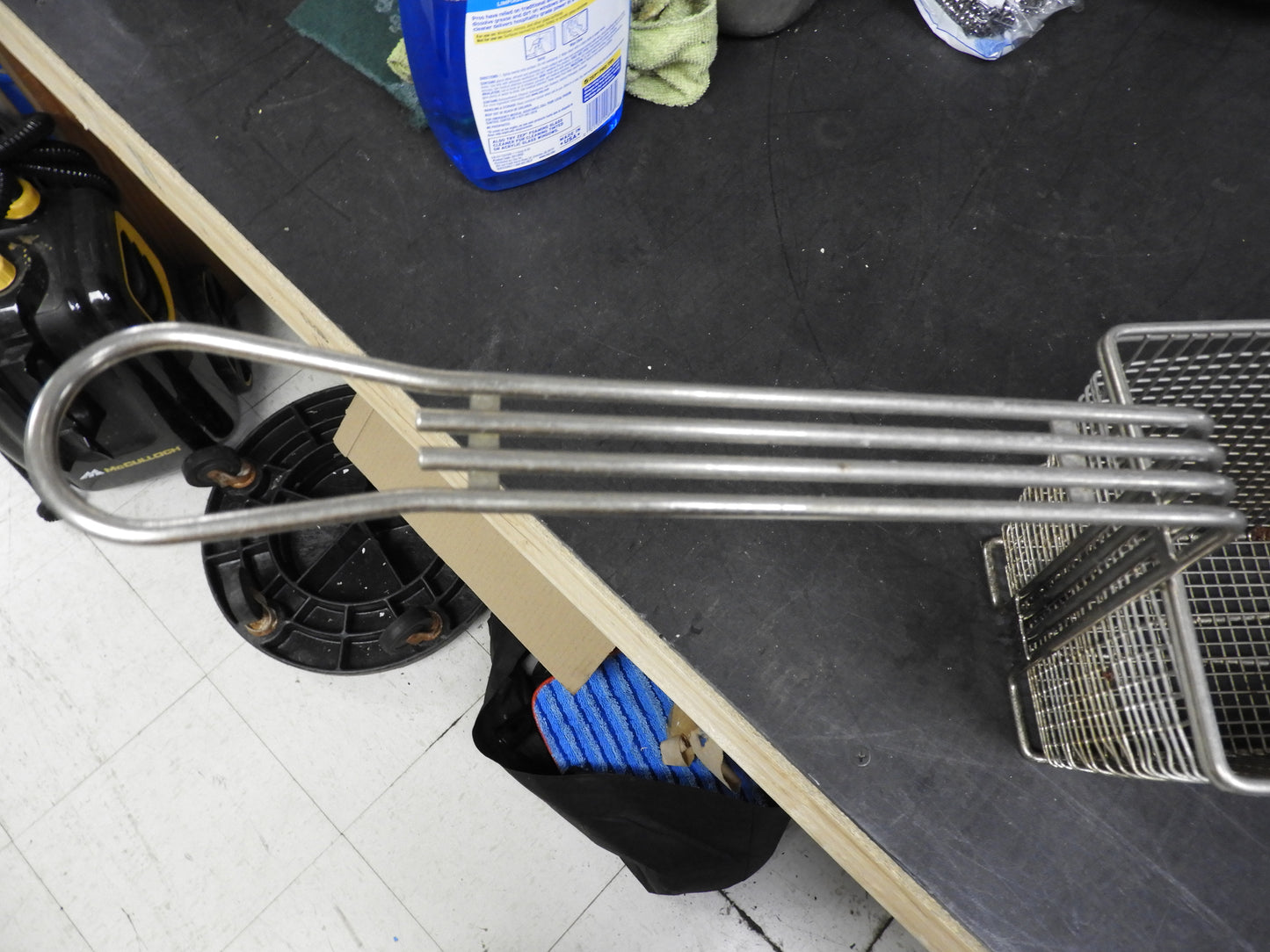 Used 17"x5.5"x6" Stainless Steel Deep Fryer Basket