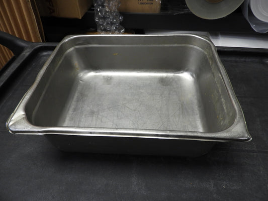 Used 1/2 Size Stainless Steel Steam Table / Hotel Pan - 4" Deep