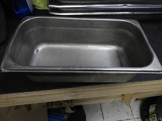 Used 1/3 Size Stainless Steel Steam Table / Hotel Pan - 4" Deep