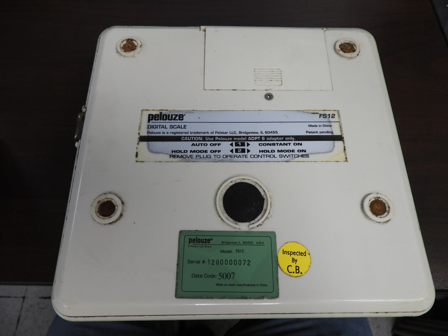 Used Rubbermaid® Pelouze® RUBFS12-88 Digital Portion Control Scale-12 lb