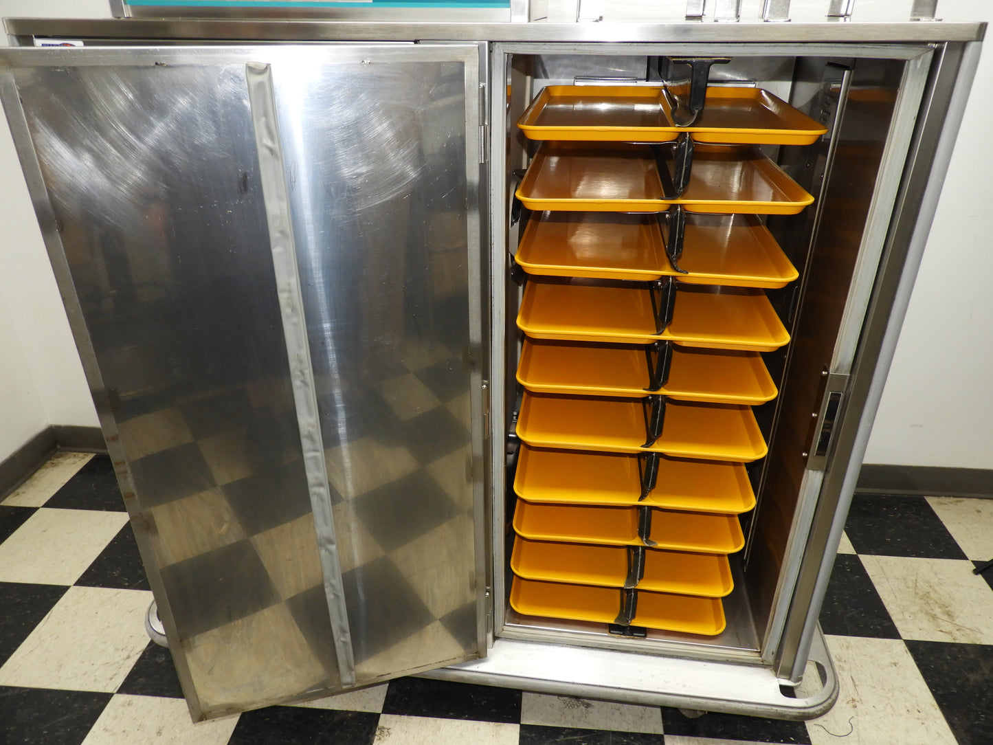 Used USECO Unitray 820 Heated and Cooled Food Holding Cabinet with Caster Wheels
