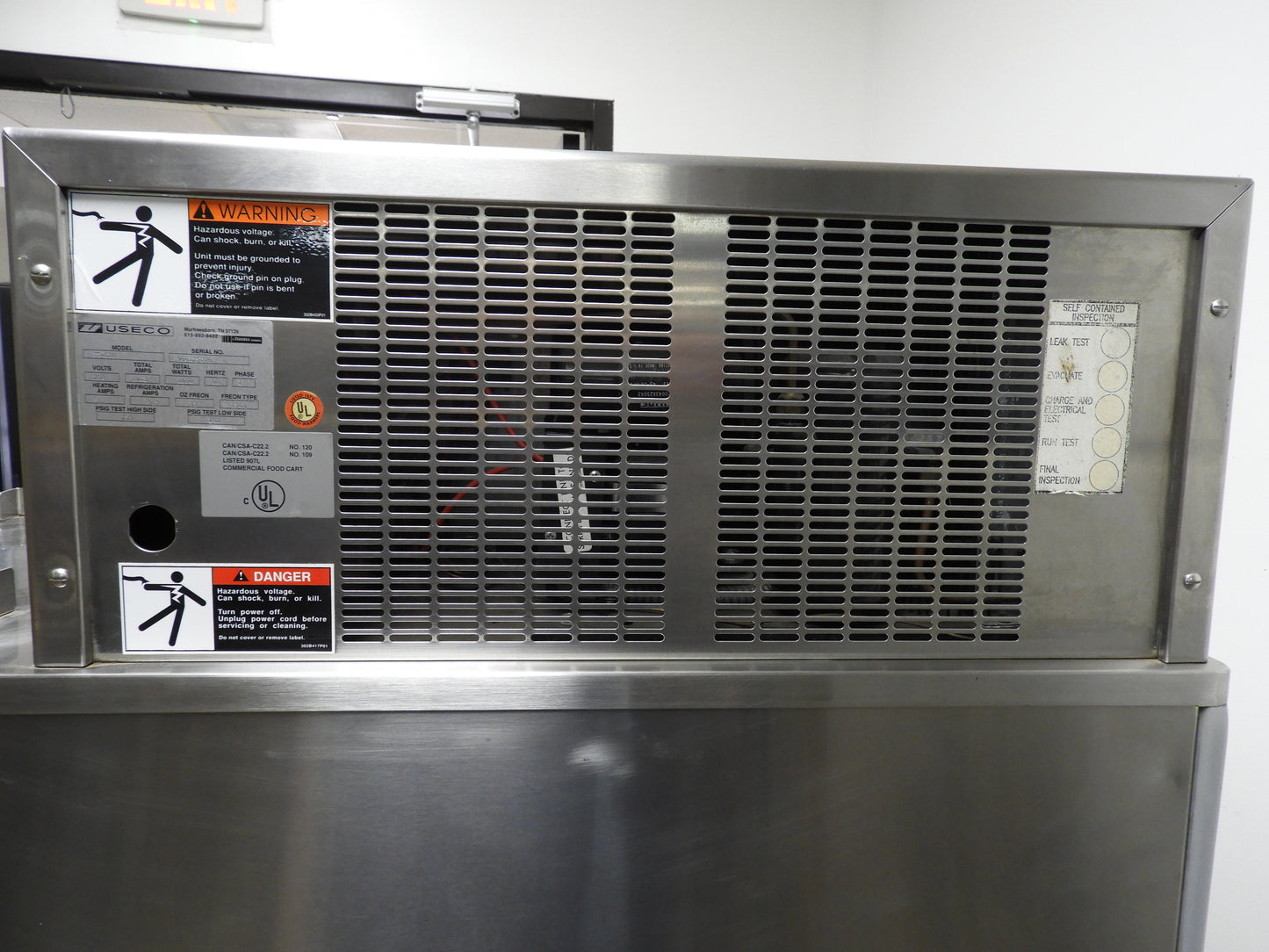 Used USECO Unitray 820 Heated and Cooled Food Holding Cabinet with Caster Wheels