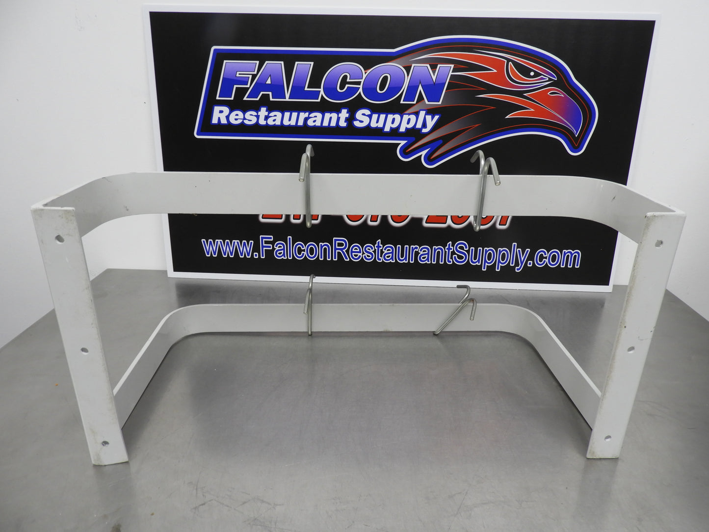 Used 24"x12"x12" Commercial Wall Mounted Pan Hanger with Four Hooks