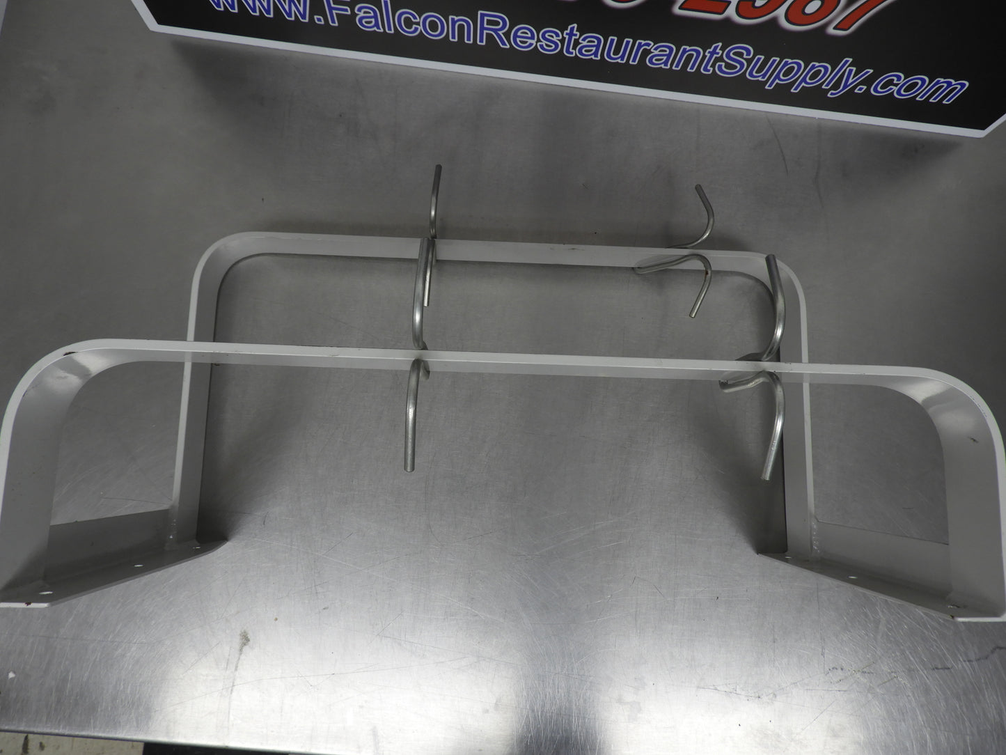 Used 24"x12"x12" Commercial Wall Mounted Pan Hanger with Four Hooks