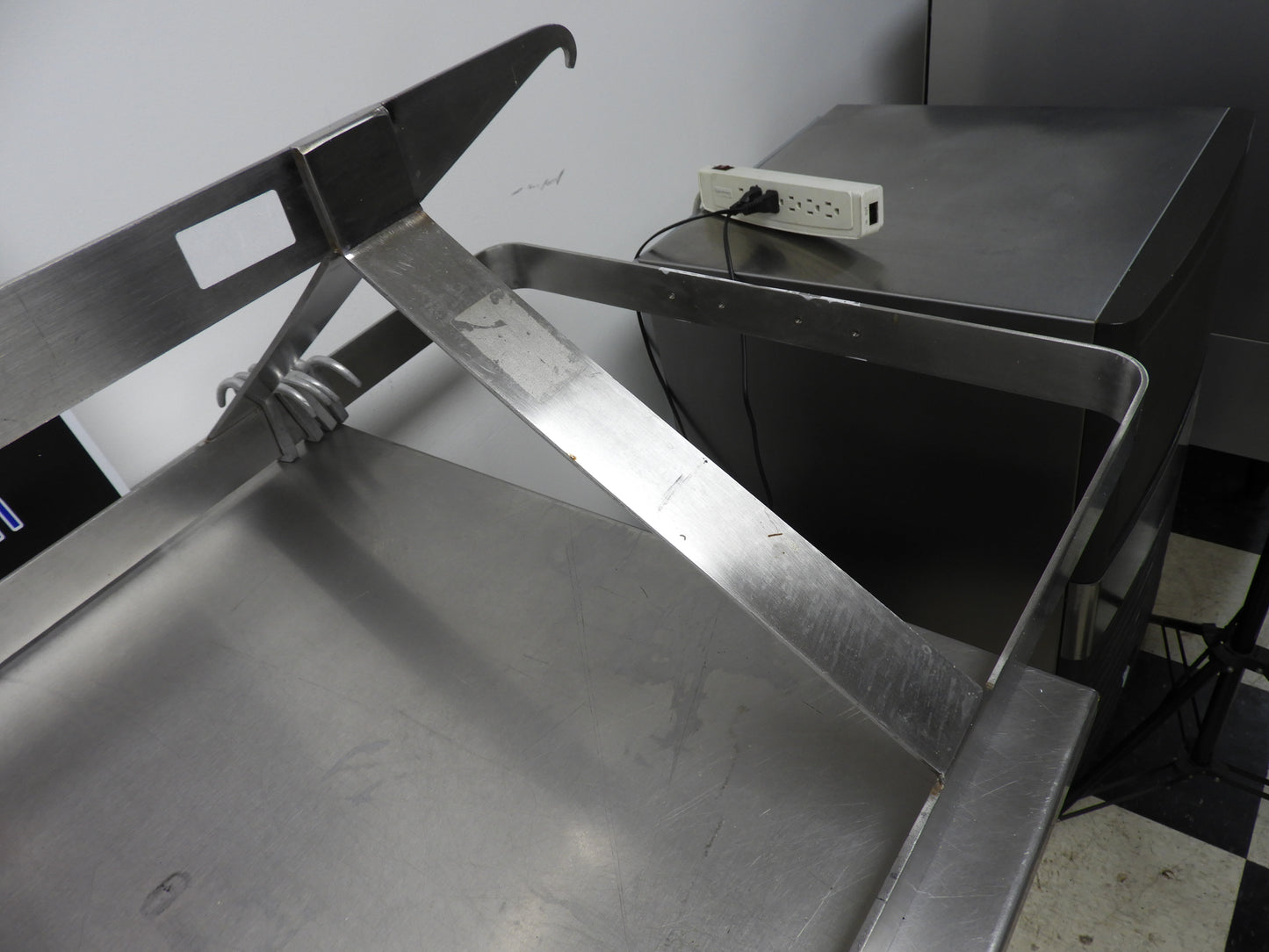 Used Overhead Stainless Steel Pot/Utensil Hanger Rack 72"x24"x12.5"