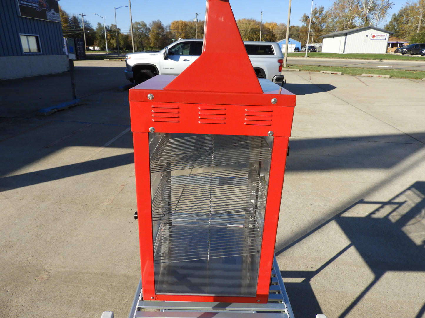 New Wisco 690-25 Hot Food Warming Heated Display Holding Cabinet Two Door Pass Thru 120V 660W