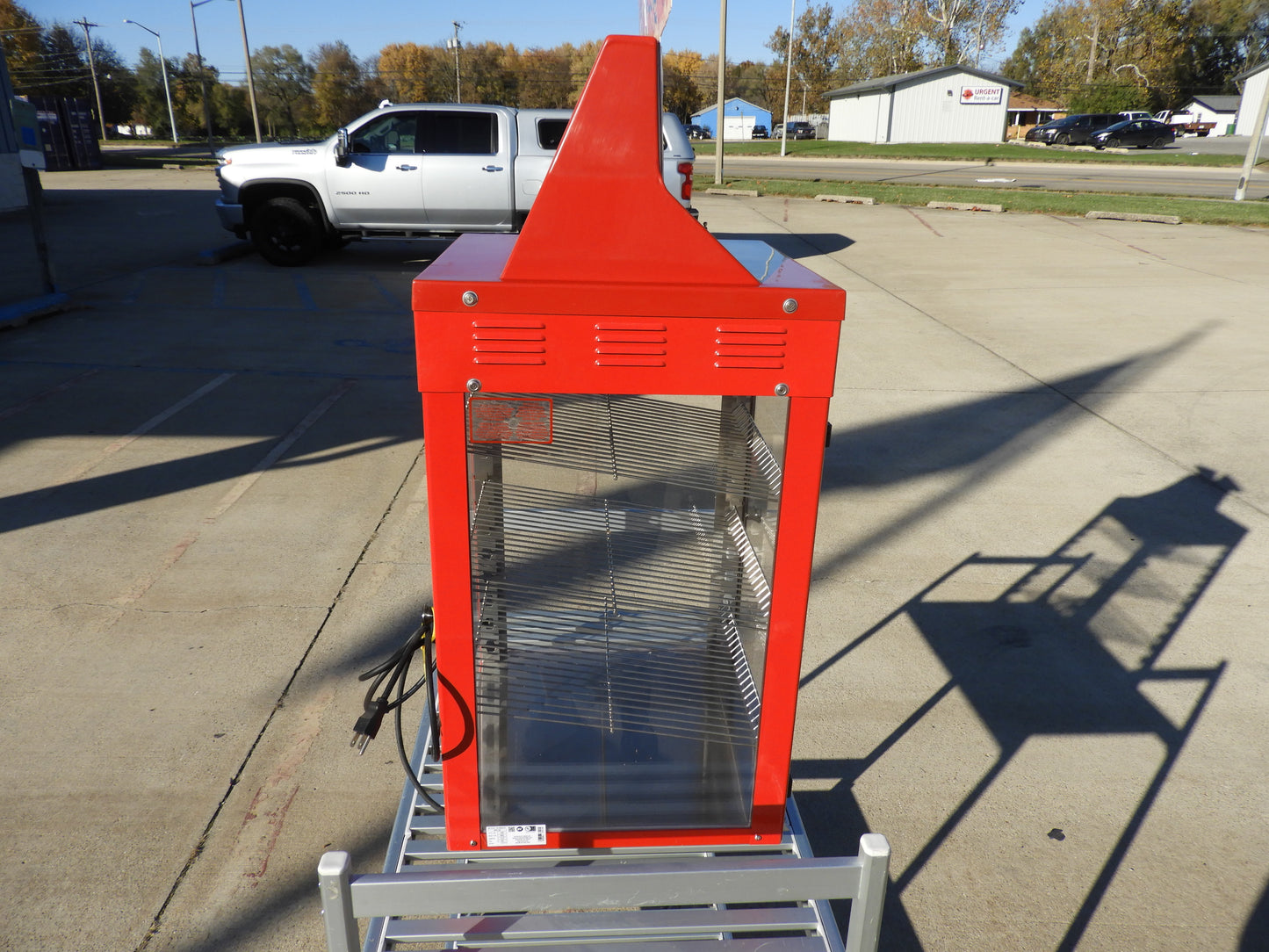 New Wisco 690-25 Hot Food Warming Heated Display Holding Cabinet Two Door Pass Thru 120V 660W
