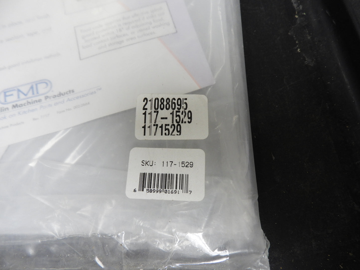 New Allpoints 117-1529 Commercial Stainless Sink Splash Guard Kit 12"x15"