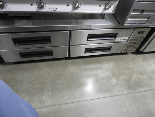 Used Saturn 70" 4 Drawer Commercial Stainless Steel Chef Base As Is