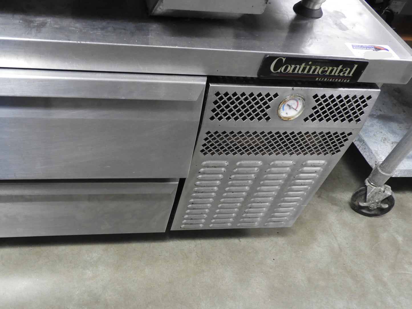 Used Continental D108GN 108"x35"x26" 6 Drawer Commercial Chef Base As Is