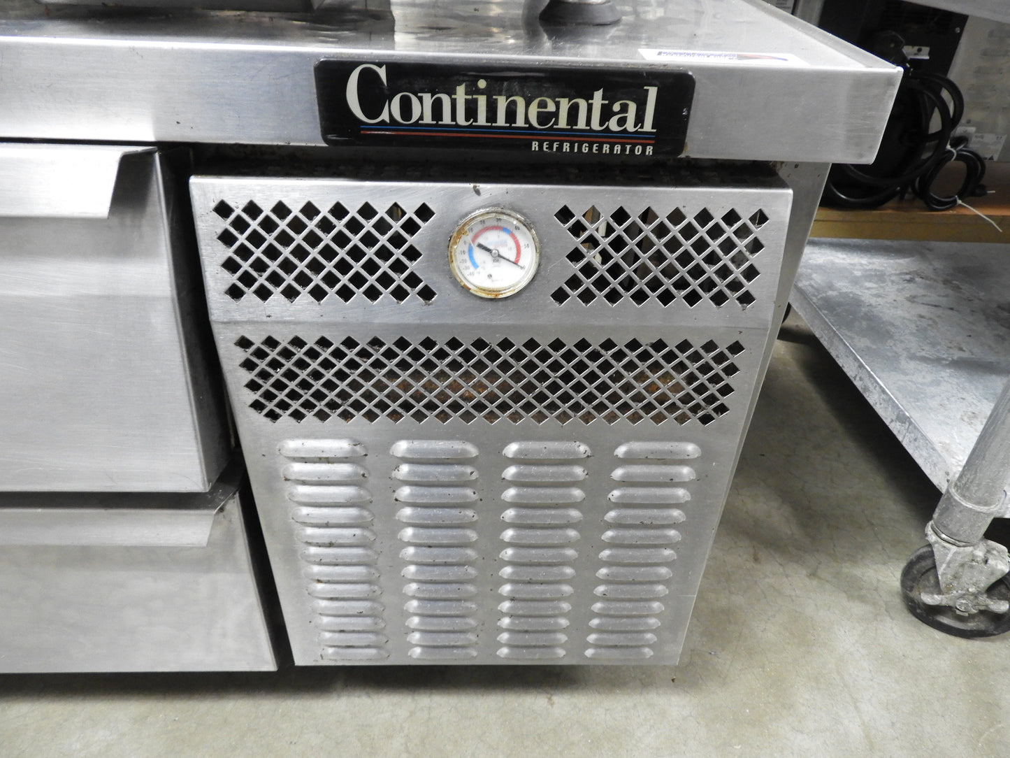 Used Continental D108GN 108"x35"x26" 6 Drawer Commercial Chef Base As Is