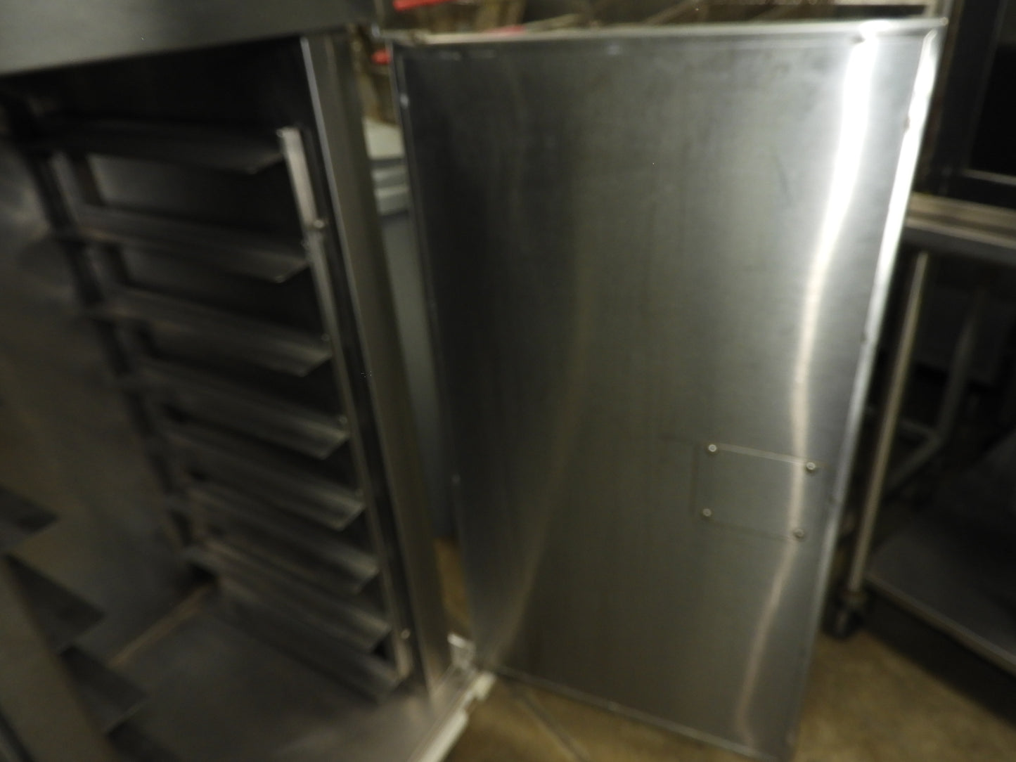 Used Stainless Steel Holding Cabinet With Caster Wheels