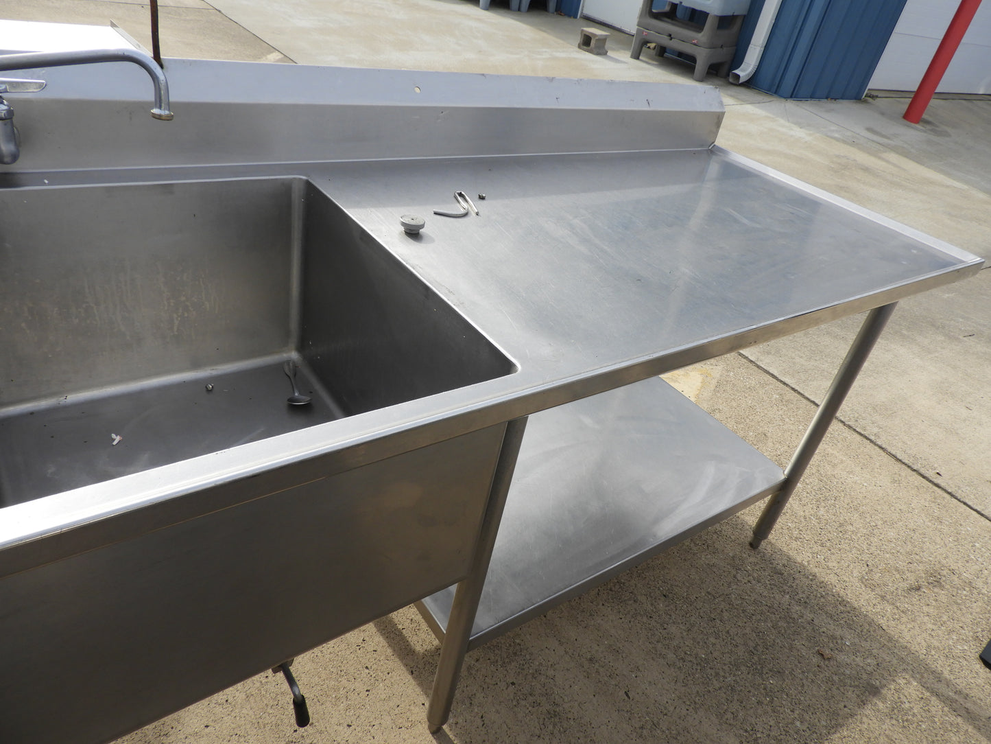 Used Remco 2 Compartment Commercial Stainless Steel Sink with Twist Drains - SS16