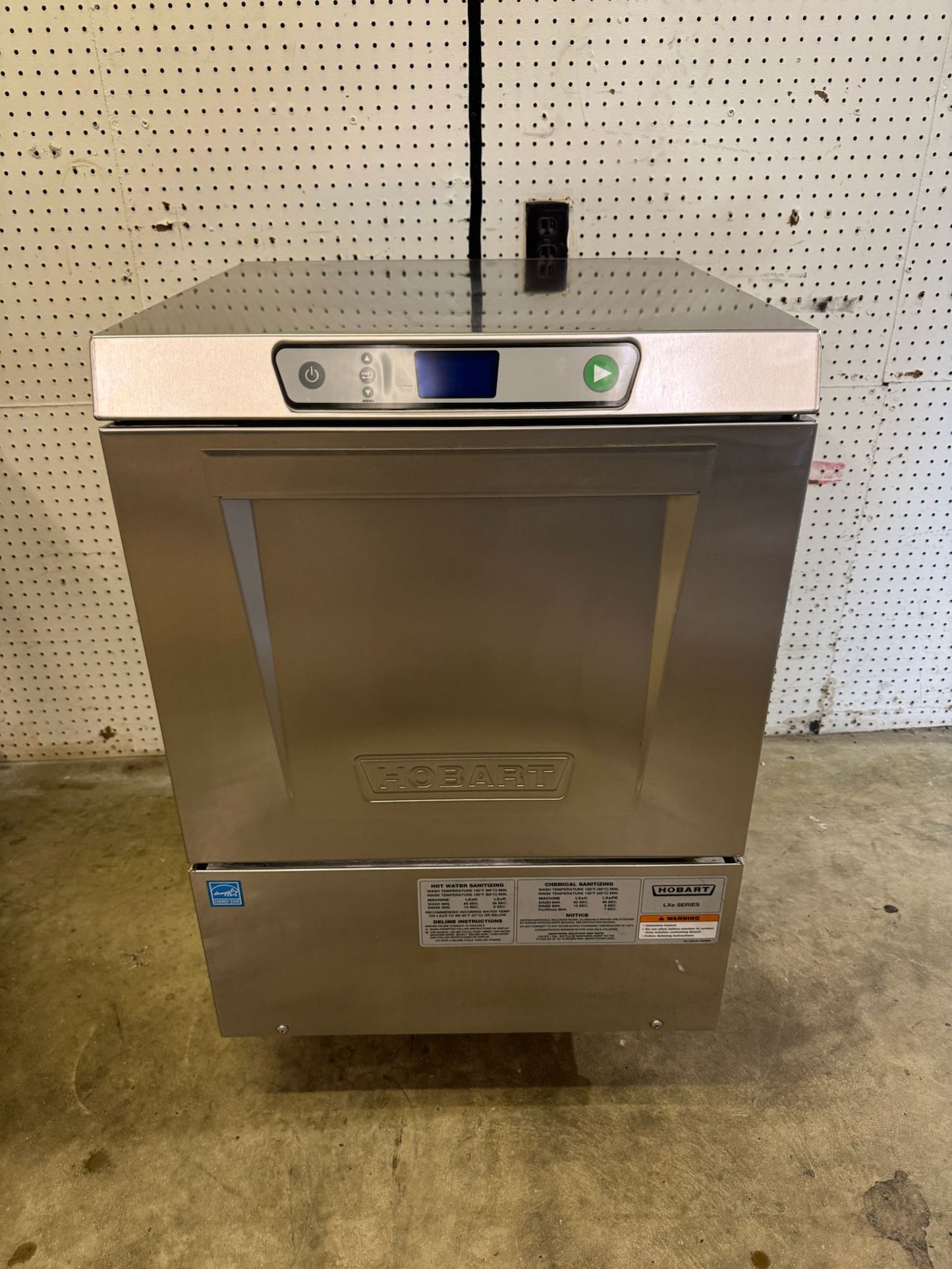 Used Hobart LXEH High Temperature Undercounter Dishwasher 208-240V 1PH