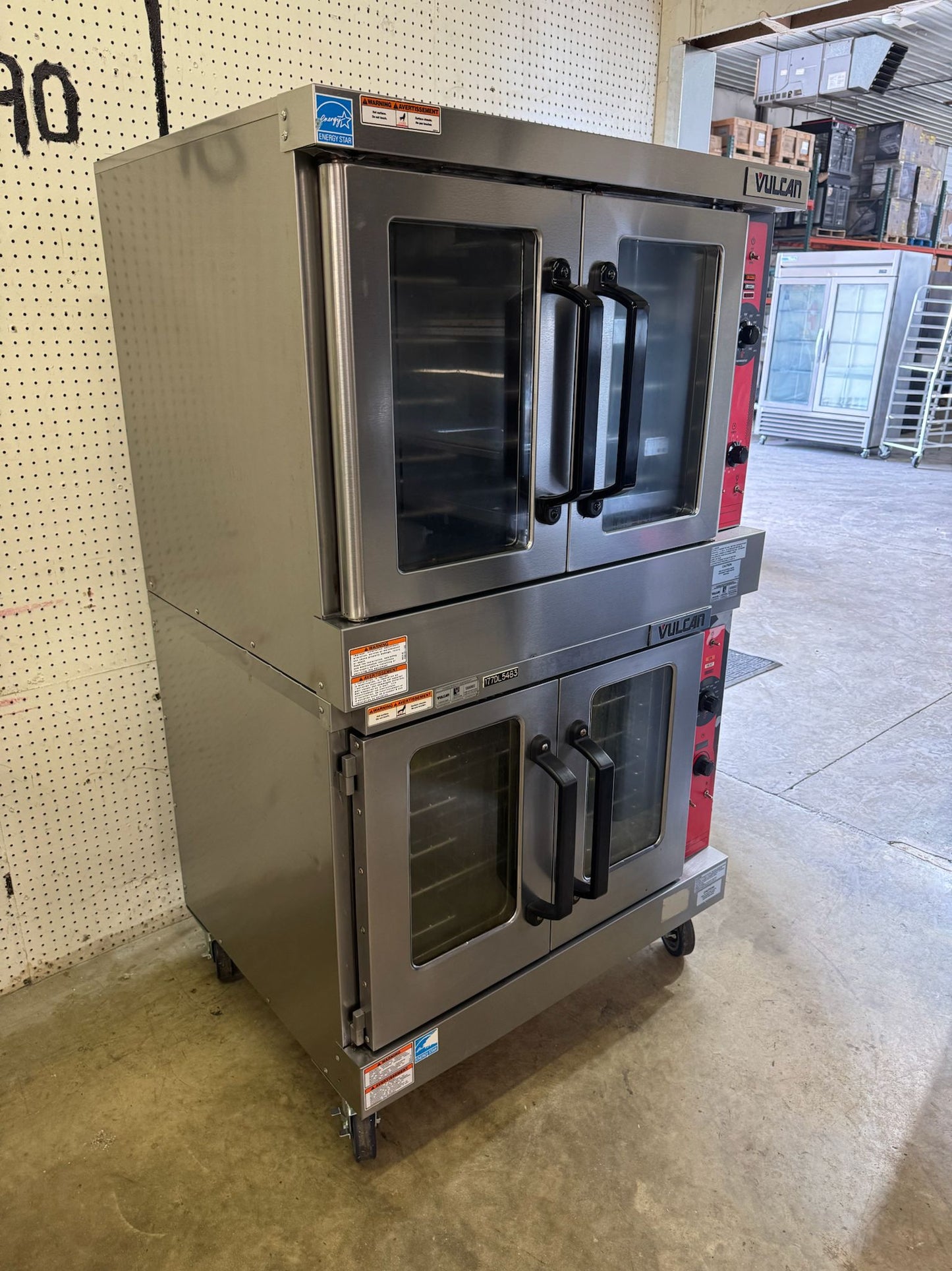 Used Vulcan VC4GD-11D150K Double Deck Natural Gas Convection Oven