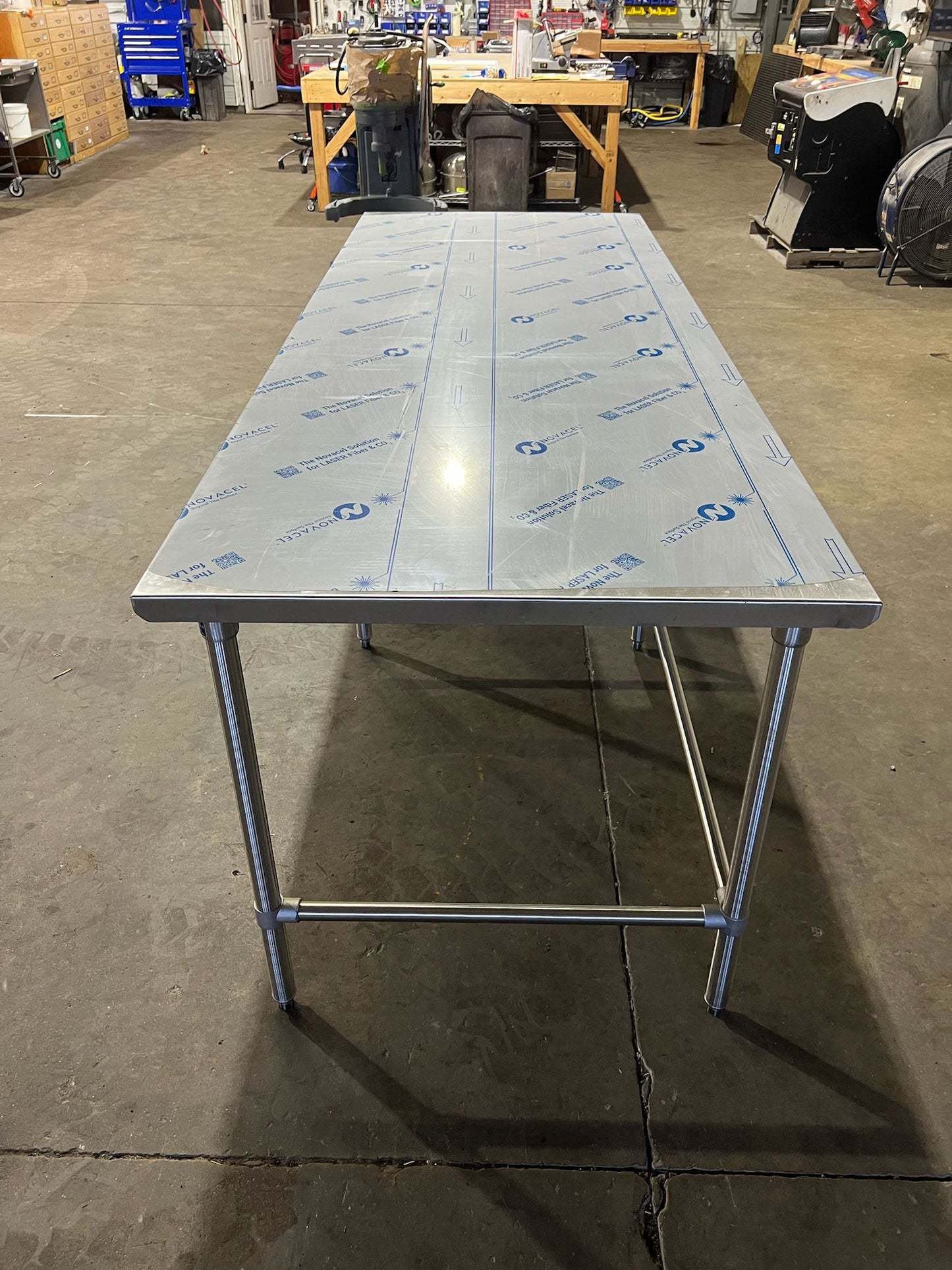 New John Boos 96"x36" Stainless Steel Table with 3 Drawers