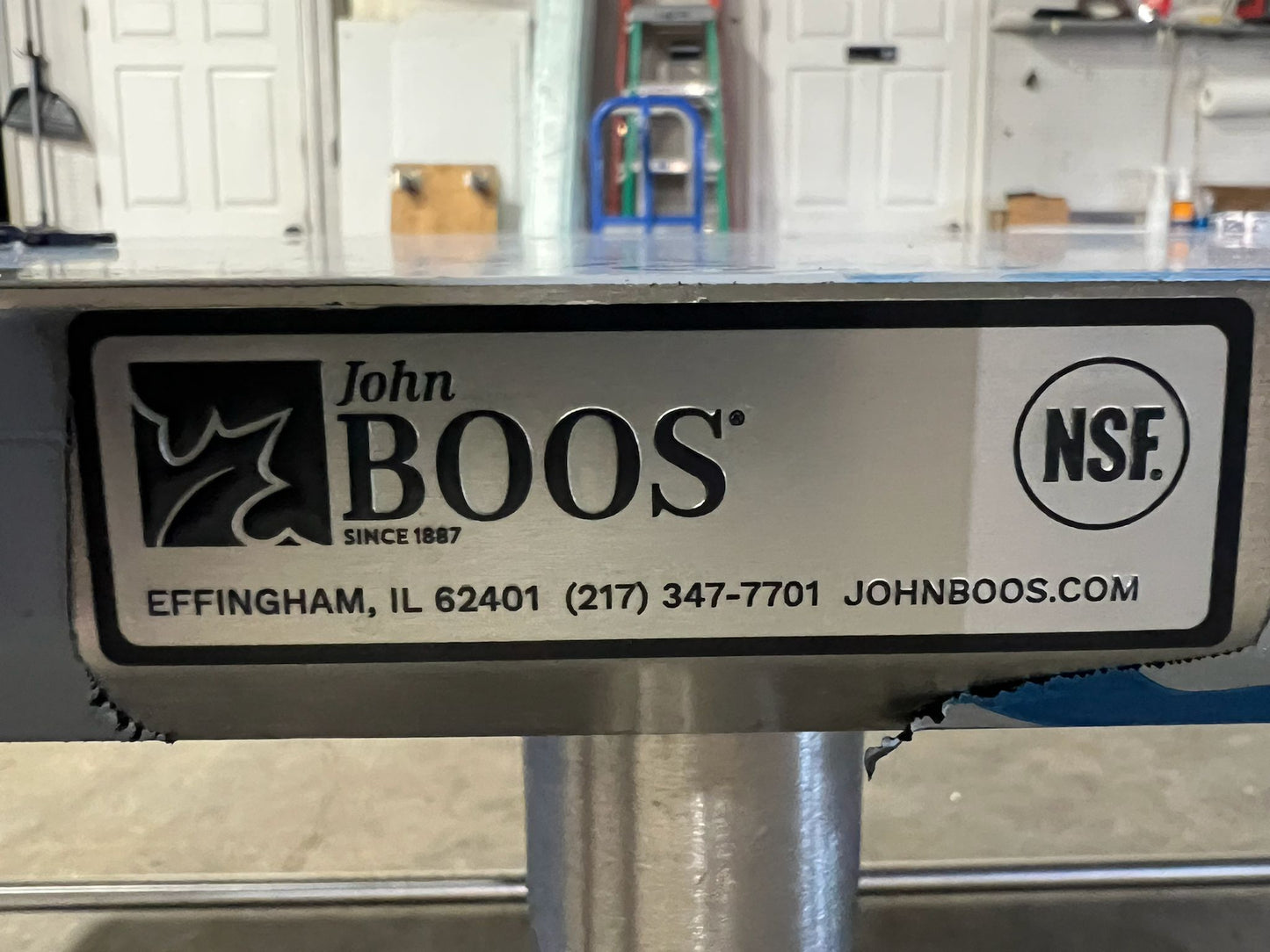 New John Boos 96"x36" Stainless Steel Table with 3 Drawers