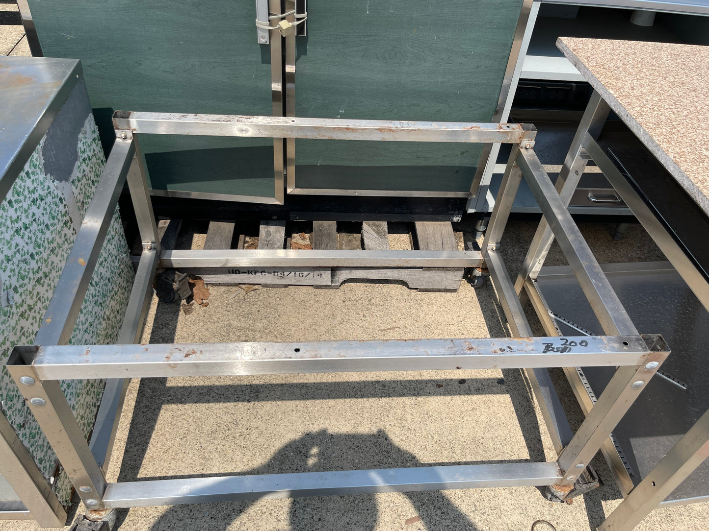 Used 41" Stainless Steel equipment Stand Frame - SS249