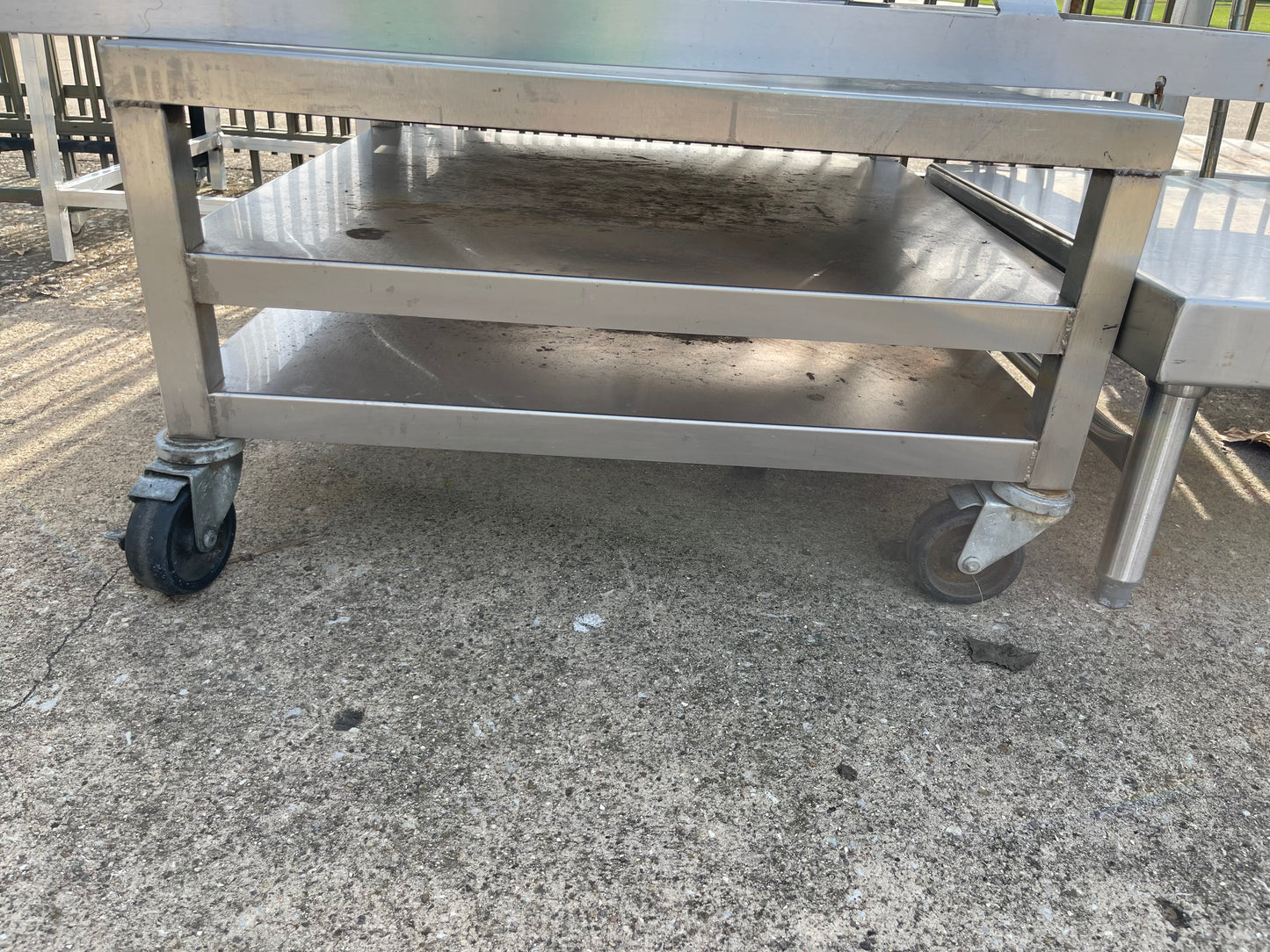 Used 30" Stainless Steel Equipment Stand with Caster Wheels - SS253