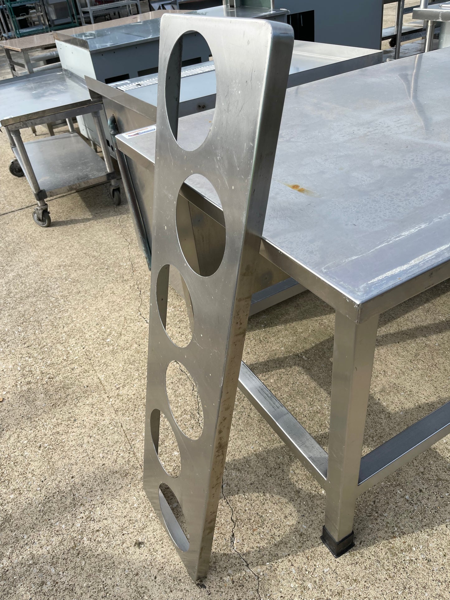 Used 48" Stainless Steel Soup Bar Insert 6-7/8" Openings - SS259