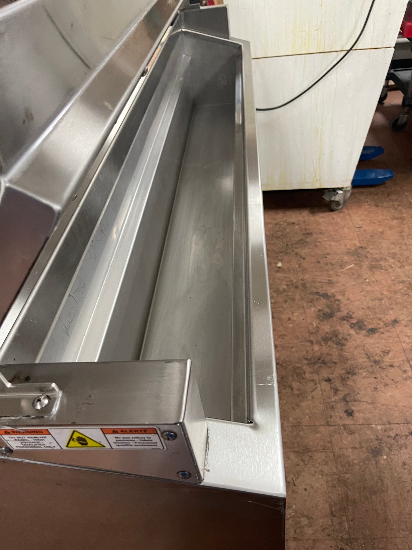 Used Randell 60" Stainless Equipment Stand with Refrigerated Cold Rail and Heated Shelf 120V