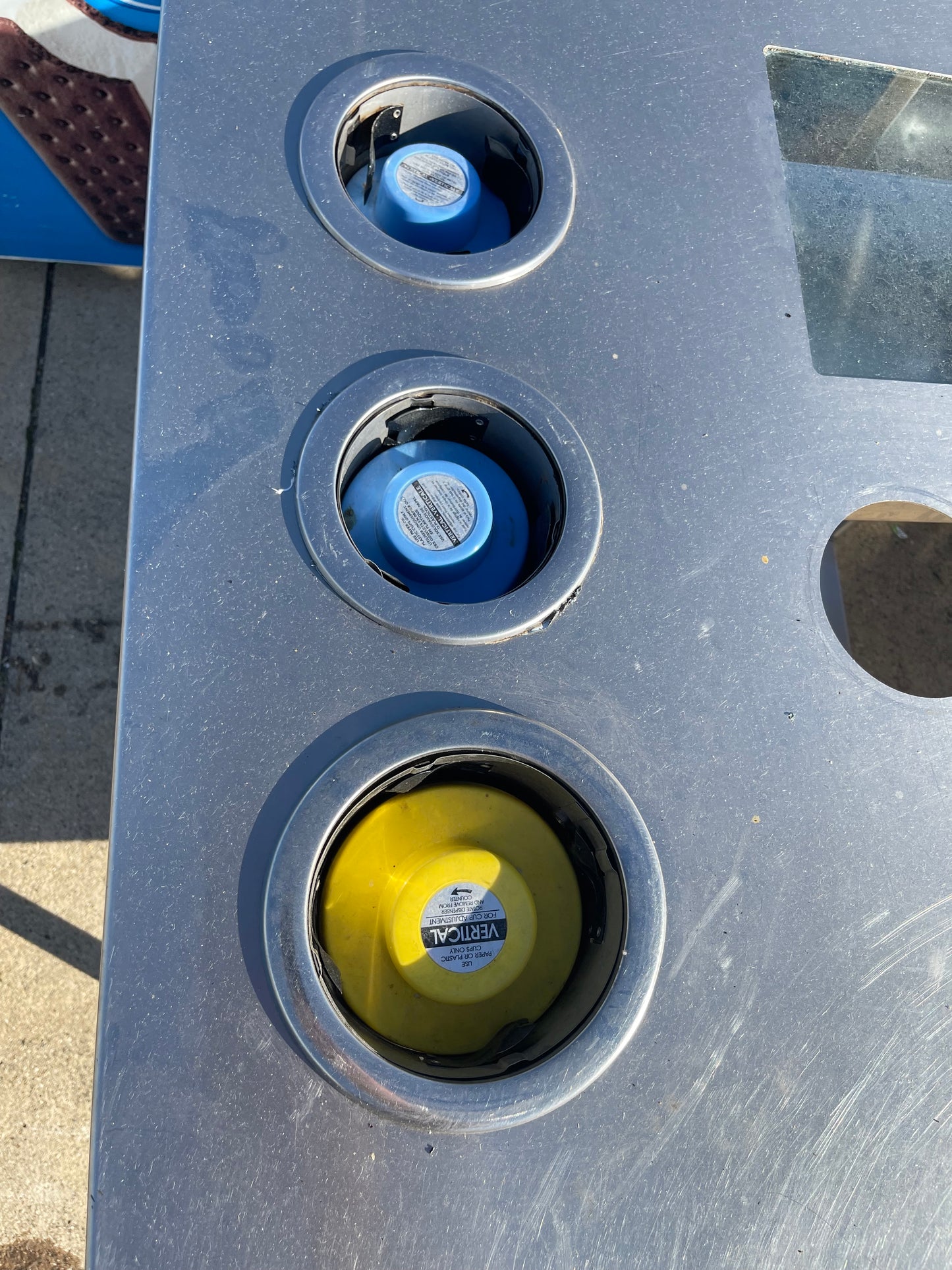Used 85" Stainless Steel Drink Station with Ice Bin and Cup Dispensers - SS270