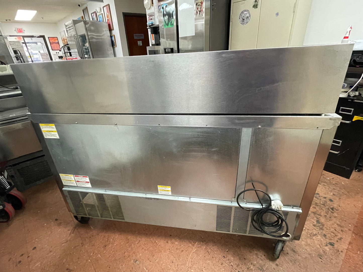 Used 60" Beverage-Air SPE60HC-24M Mega Top 2 Door Refrigerated Sandwich Prep Table - JS