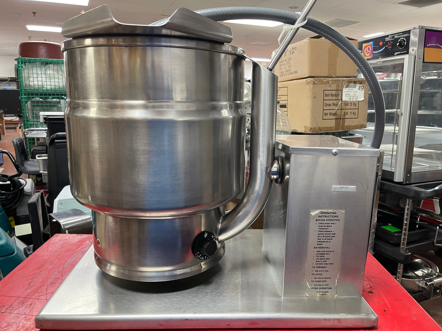 Used Groen TDB/7-20 5 Gallon Electric Table Top Tilting Self-Contained Kettle - 240V 3Ph