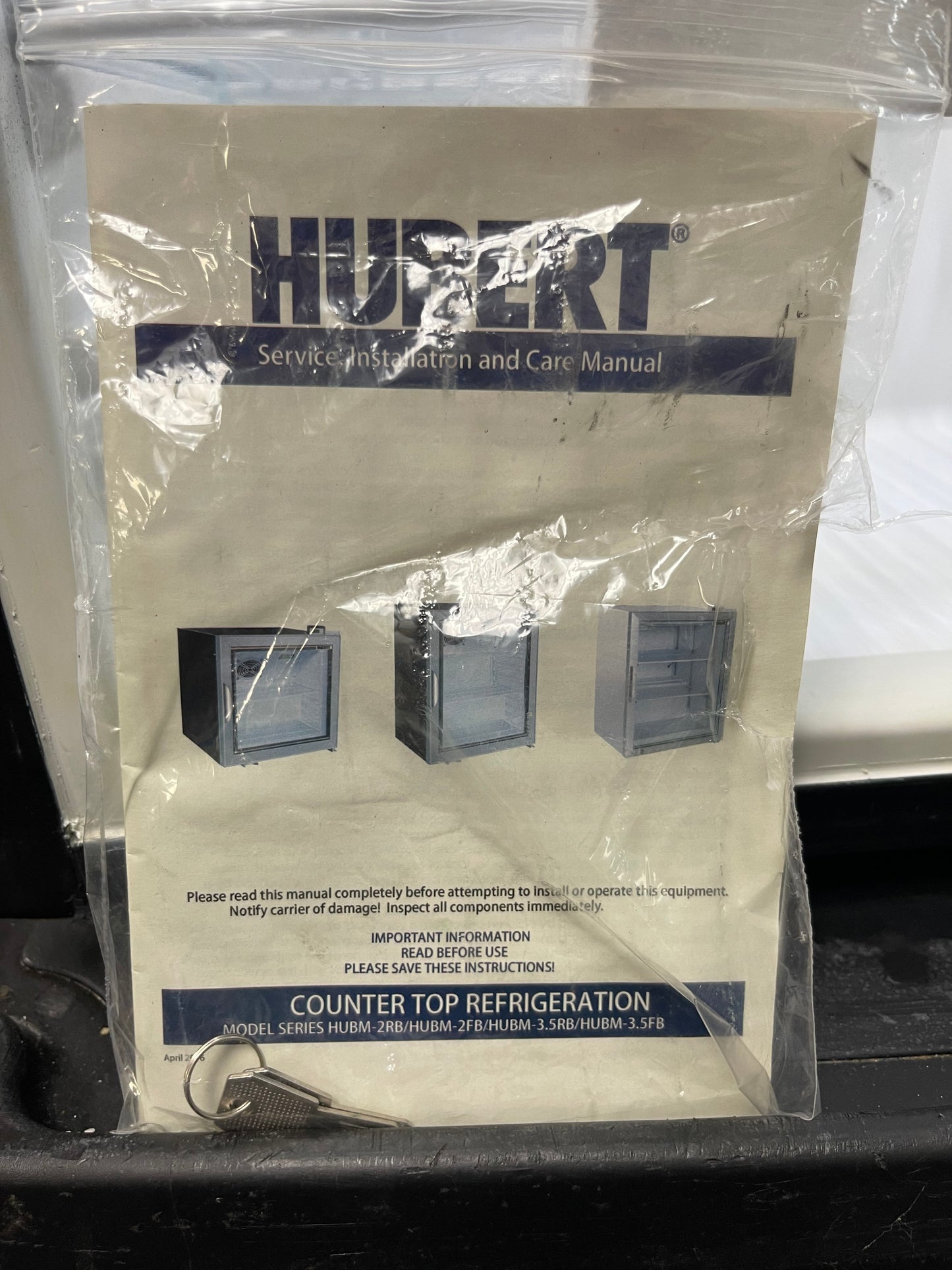 New Hubert HUBM-3.5RBA 4.1 cu ft Refrigerated Lighted Merchandiser 120V