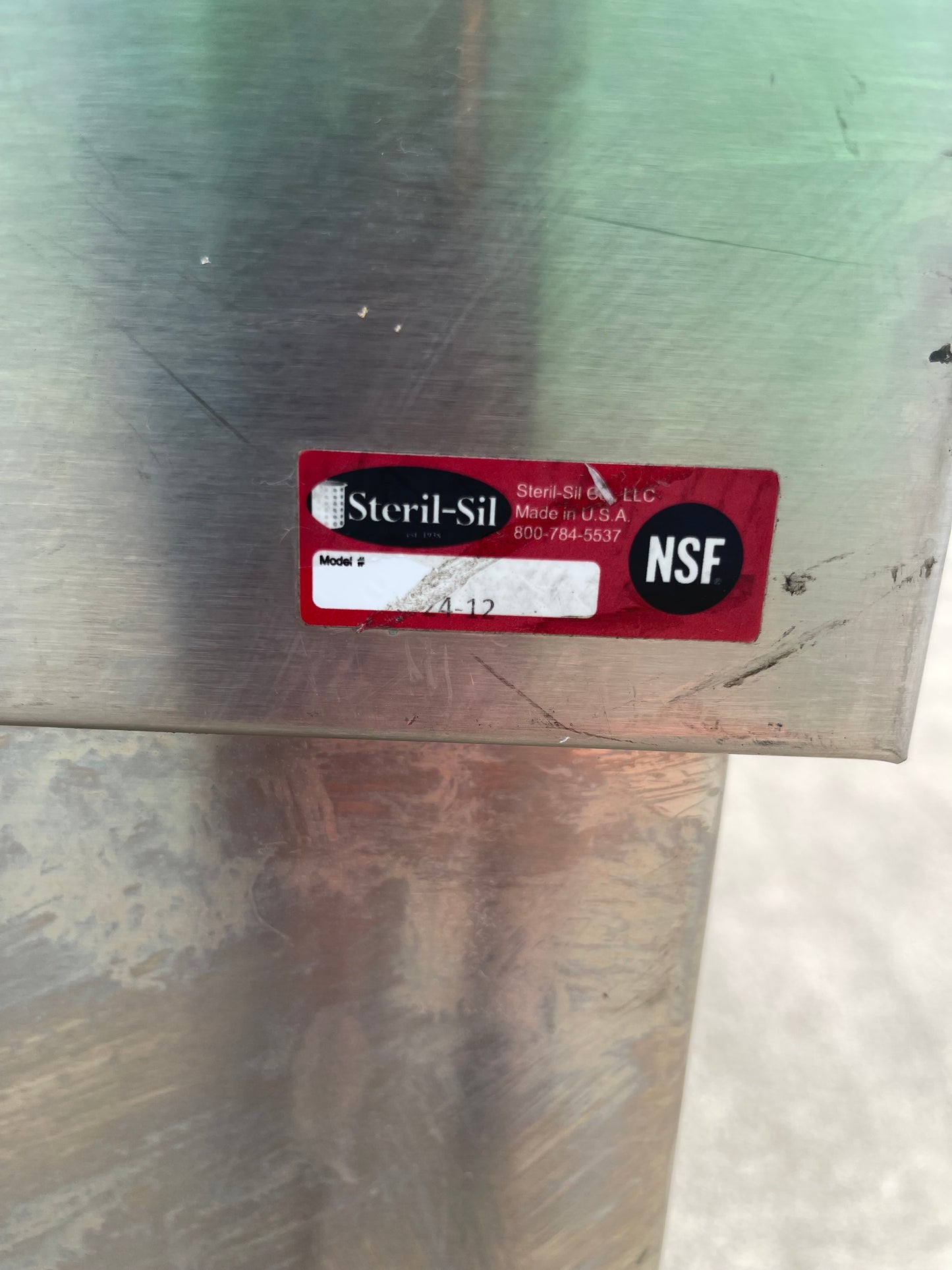 Used Steril-Sil 24-12 Open Base Stainless Steel Silverware / Tray Cart - SS272