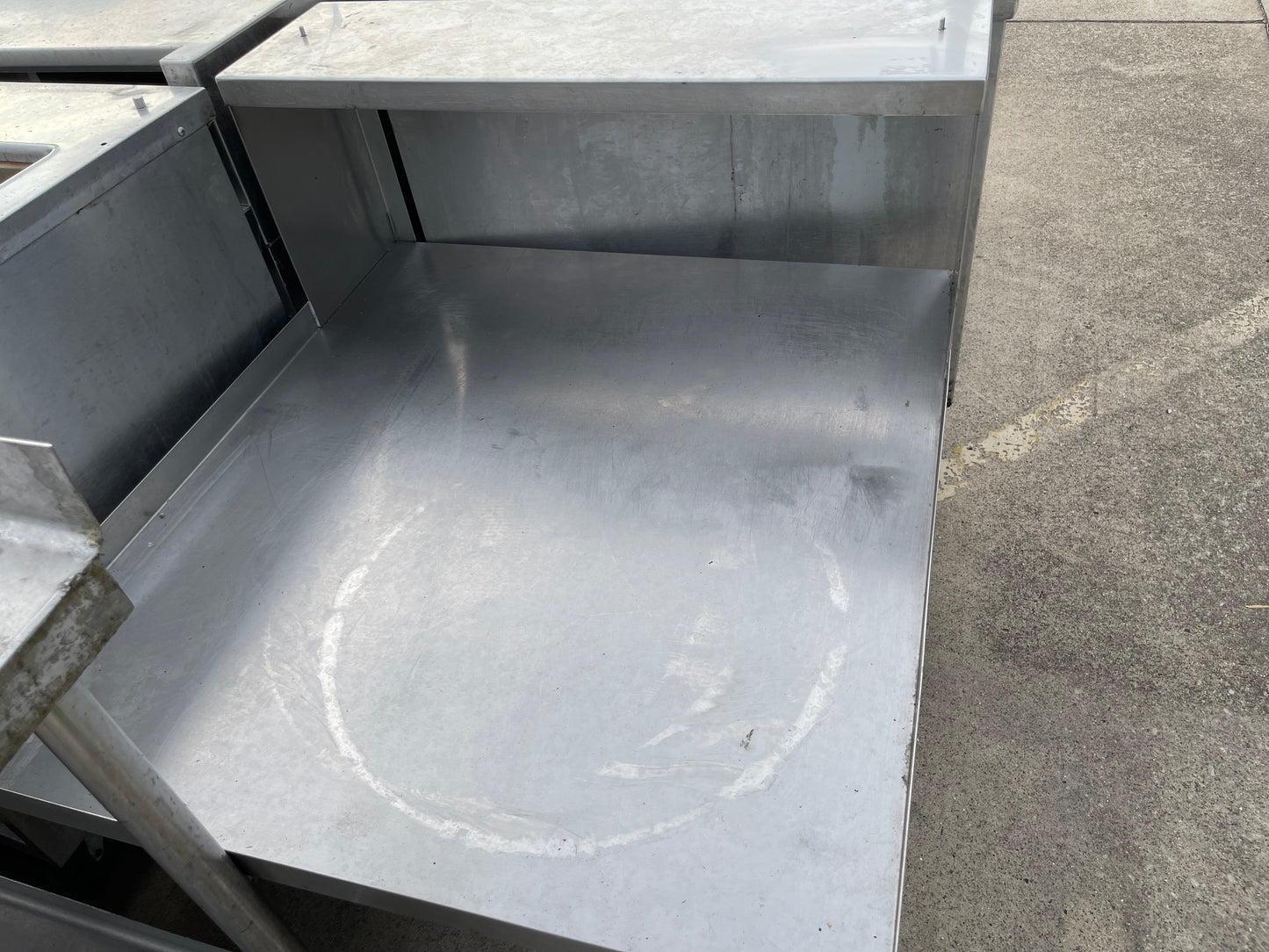 Used 37"W Stainless Steel Equipment Stand with Caster Wheels and Shelf - SS273