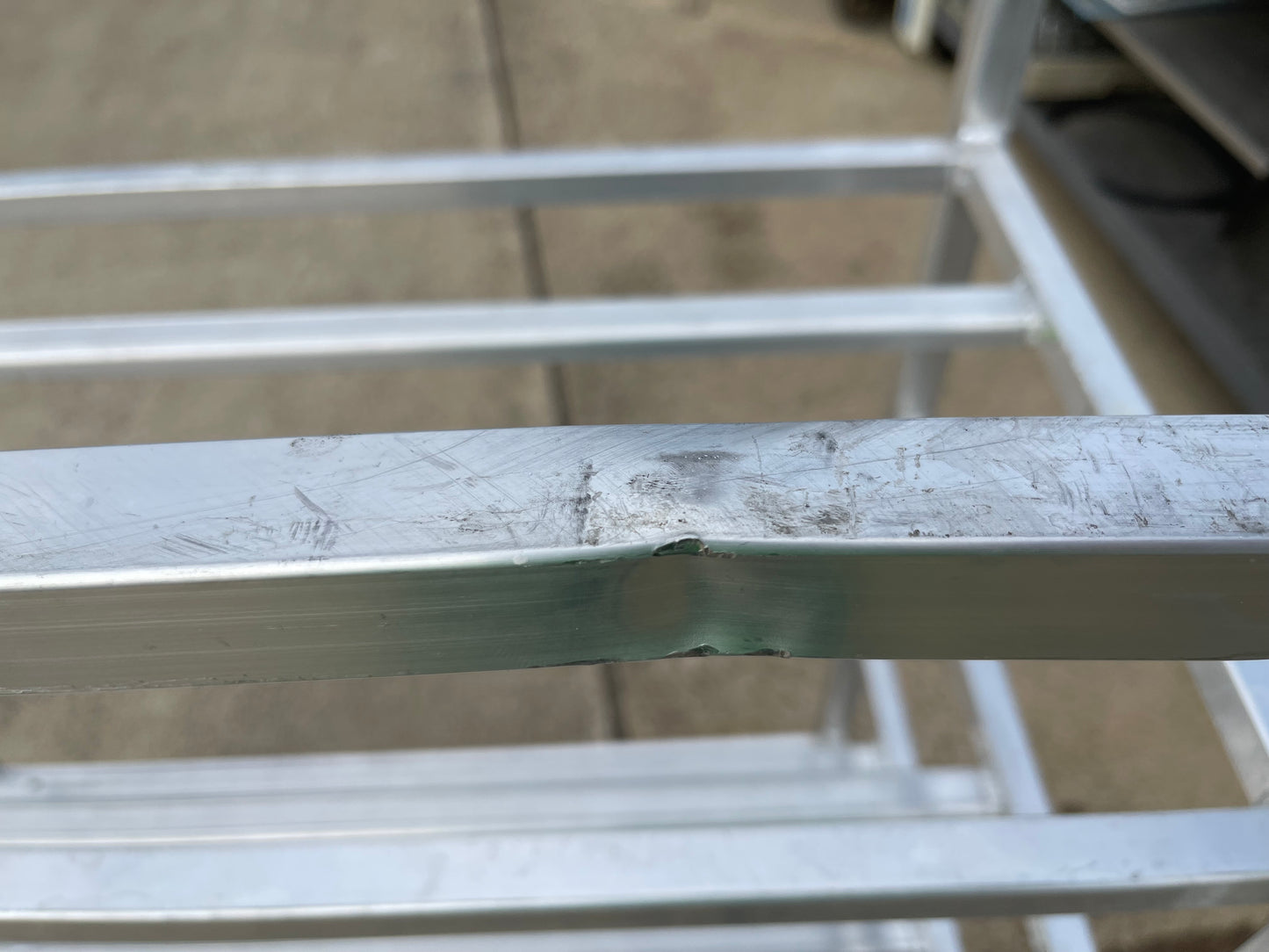 Used Hubert Aluminum 5 Shelf Universal Rack with Wheels - 32"W x 16"D x 43"H - SS275