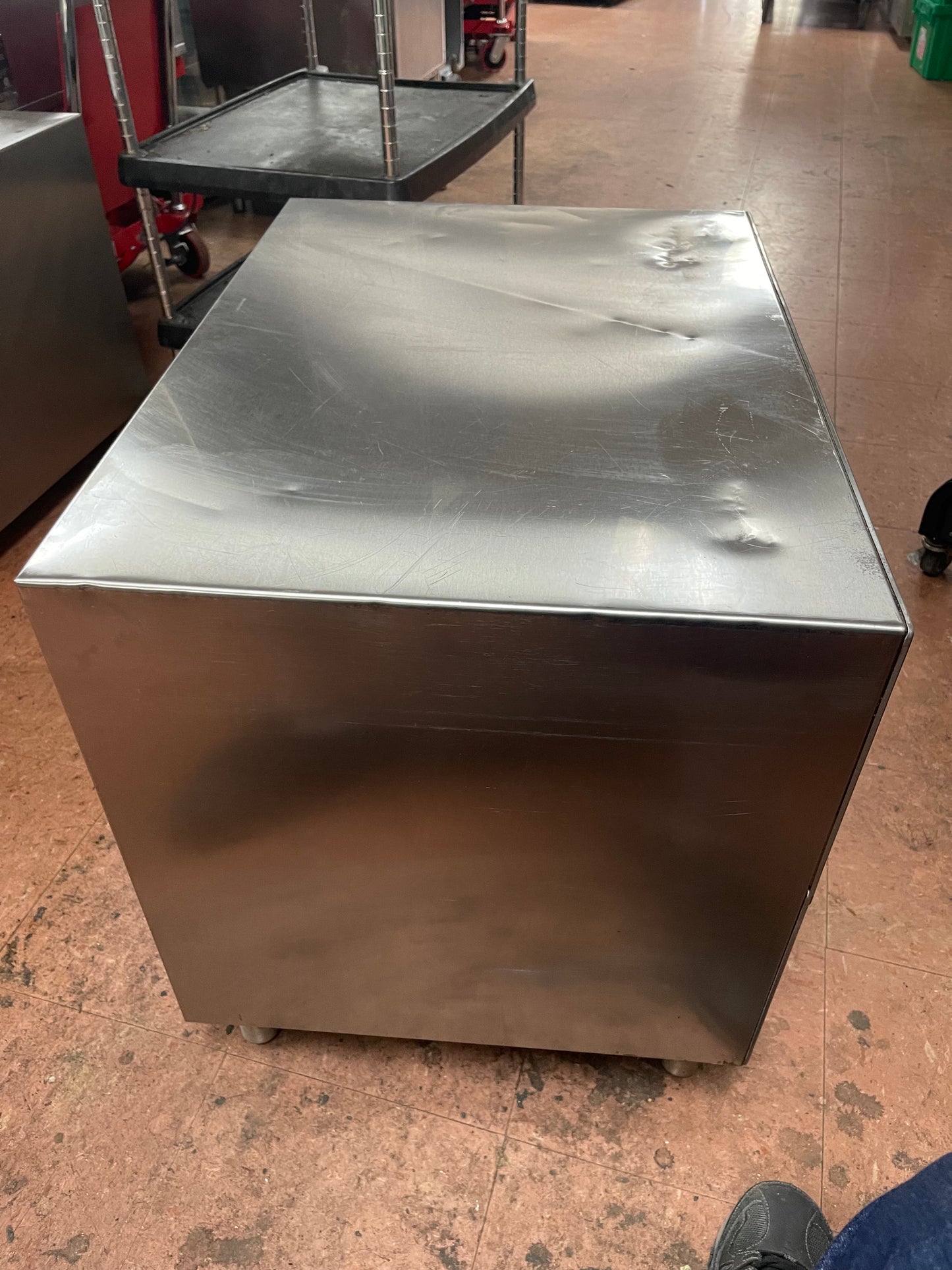 Used Wells Stainless Steel Freestanding 2 Drawer Food Chip Warmer 220V