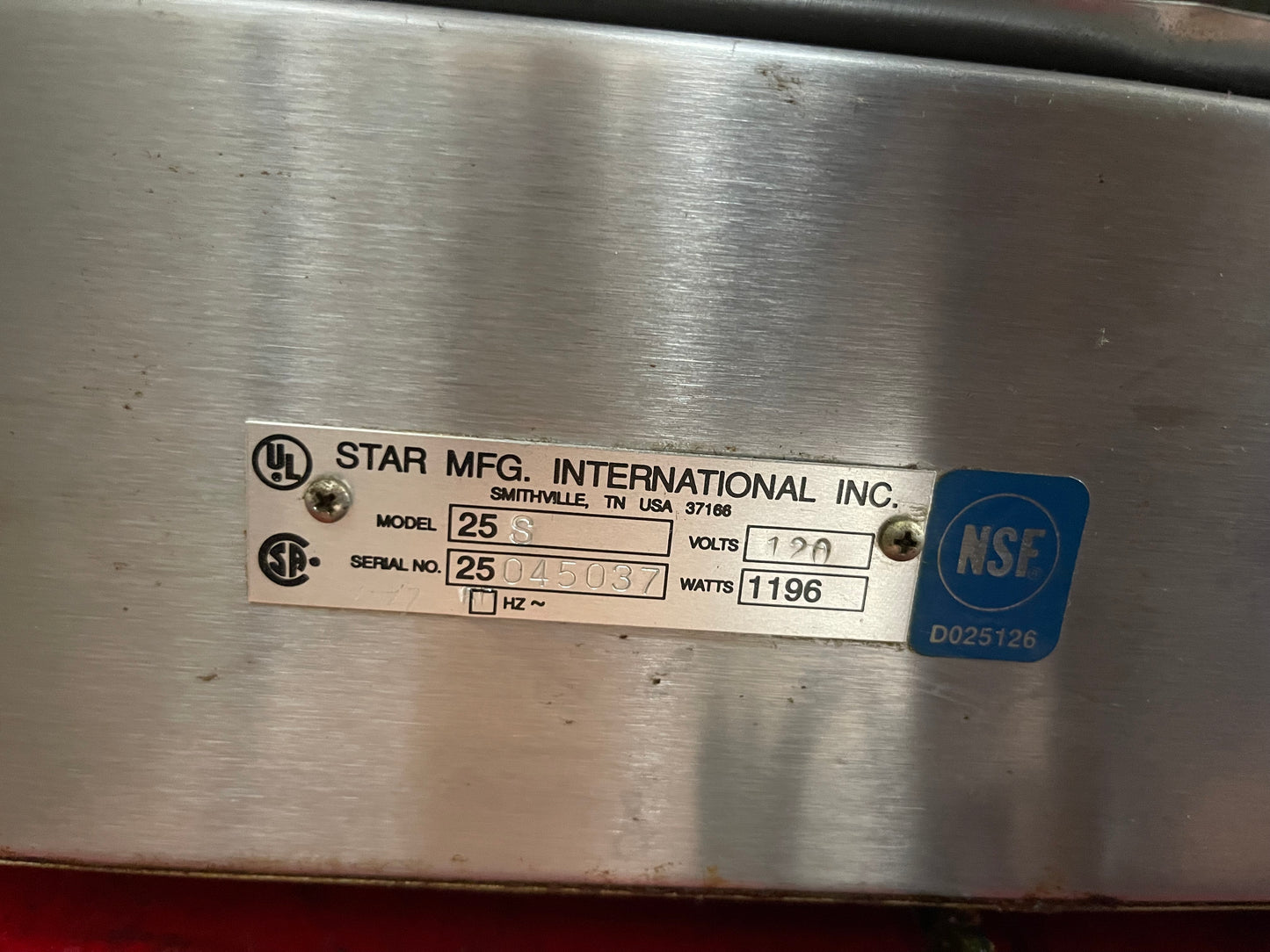 Used Star 25S Stainless Hotdog Roller Star Ambient Bun Box SS25-BB and Lighted Display 120V