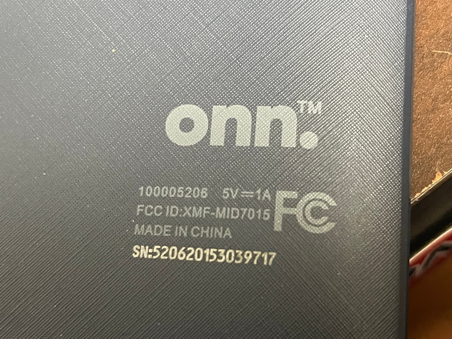 Used ONN 100005206 Surf Tablet 7" 16GB Android - Navy Blue with OrderLogic Installed for Restaurants.