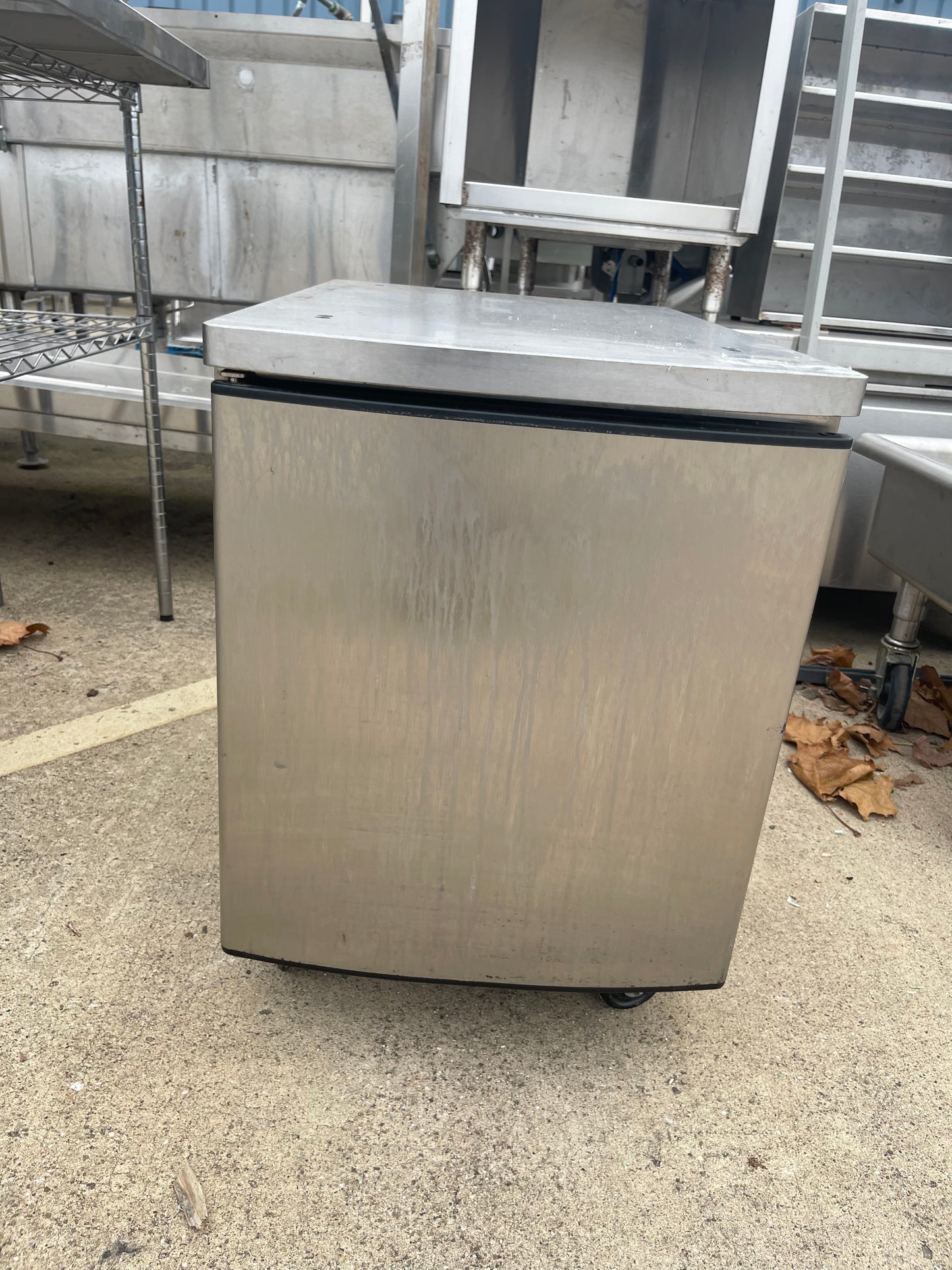 Used Taylor C706 - C709 Ice Cream Machine Stainless Cart with Door and Casters - SS278